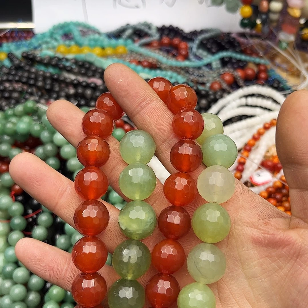 ****作玛瑙/玉髓未镶嵌珠宝半成品k16-18切面