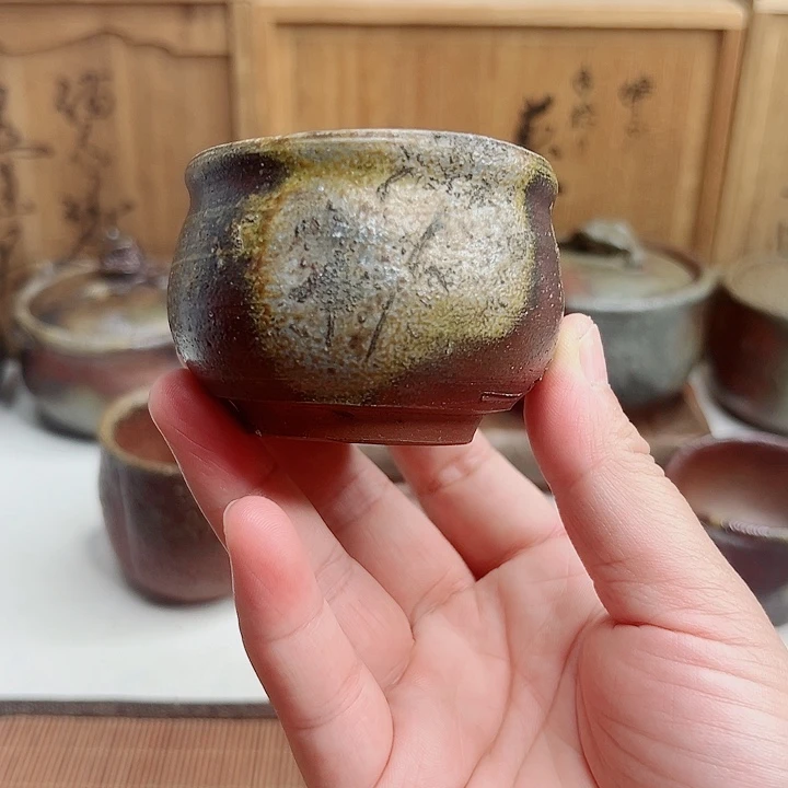 备前烧，主人杯，无配件