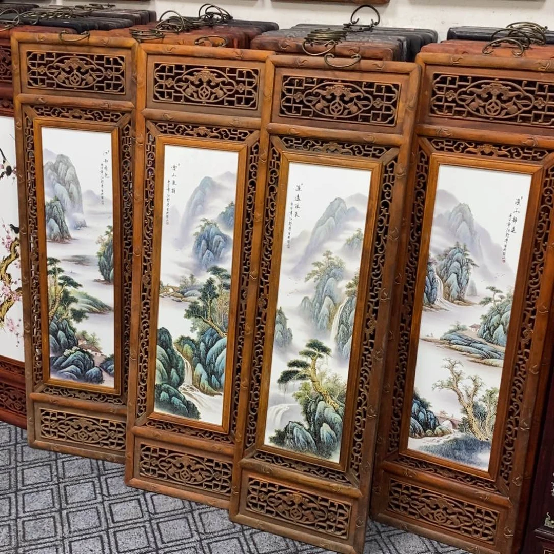 瓷片1.2*36*4景德镇瓷板画柴窑烧制