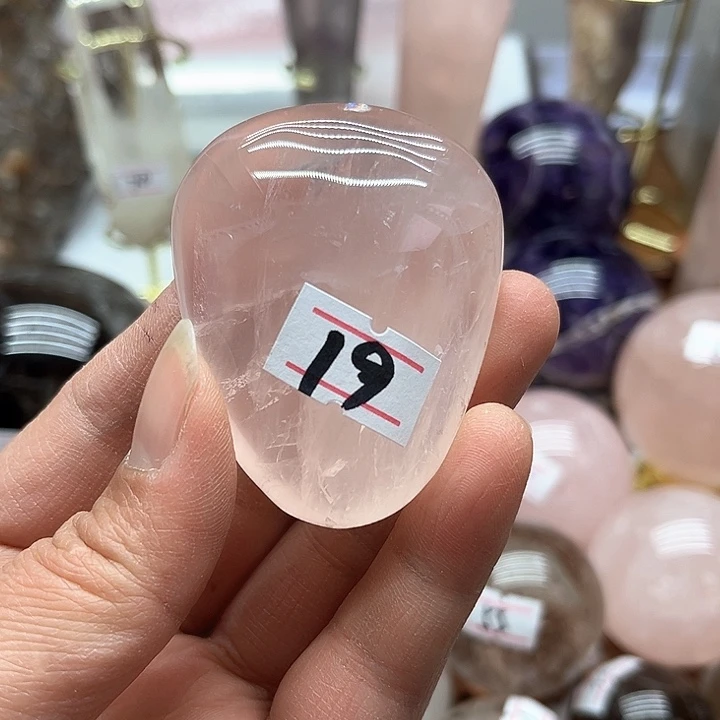 芙蓉石71克粉水晶把玩未镶嵌