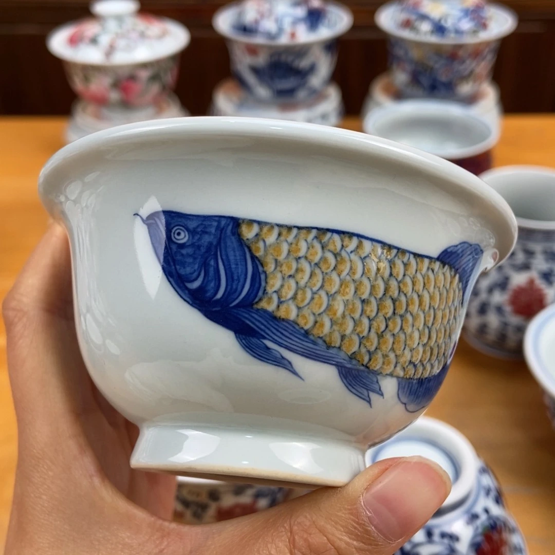 手绘现代茶具非古董