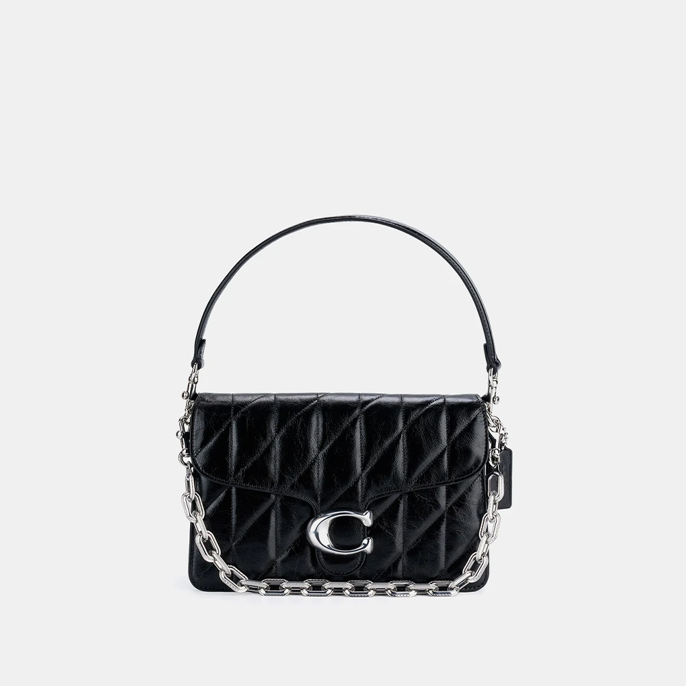 【银泰百货HF】蔻驰女士Chain Ty绗缝号链条单肩包经典CAF55 B4/BK