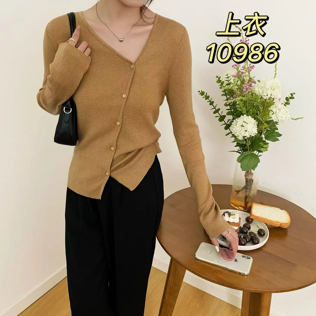 10986（部分无水洗唛，介意慎拍）WANGDAN新款针织开衫