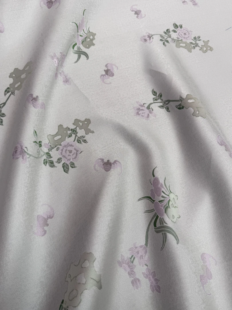 【山石牡丹】宋锦桑蚕丝面料【特殊产品一经裁剪概不退换】