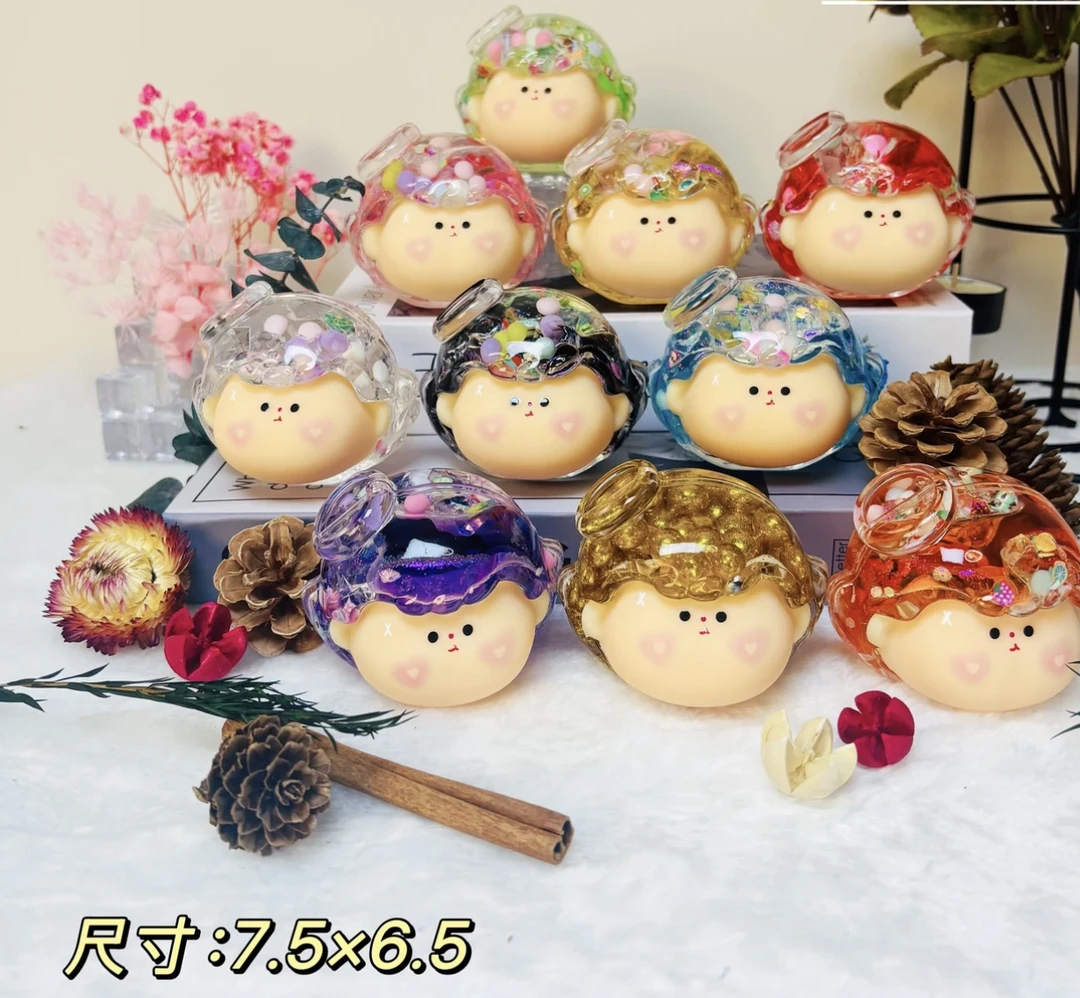 【直播拆】网红爆款夜光香薰碎冰李四天使头diy摆件