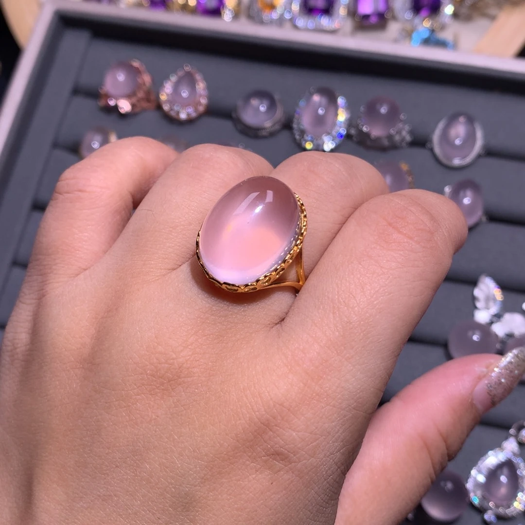 【闪购商品】银S925镶嵌戒指水晶小**素戒指