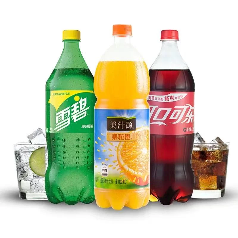 【大瓶饮料】可口可乐1.25升可乐碳酸饮料果粒橙可乐雪碧
