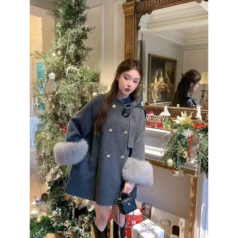 6699大码大衣中长款遮肉显瘦保暖洋气