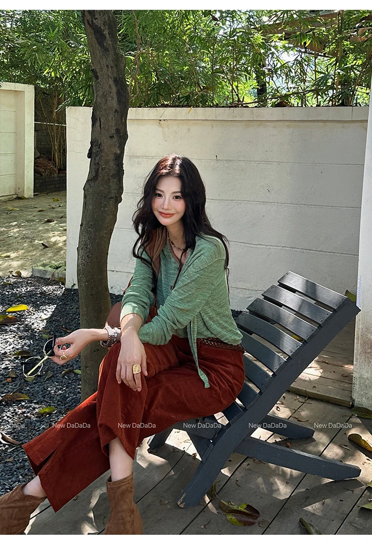 NEW DADADA显瘦法式气质早秋高级感休闲百搭两件套针织衫CCM1309