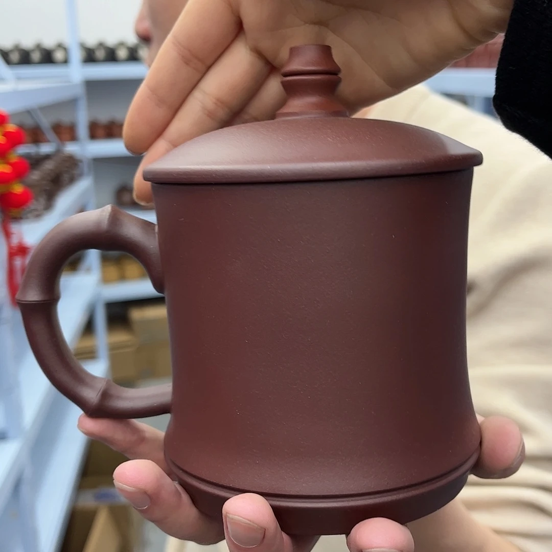 紫砂茶杯原矿紫砂700毫升