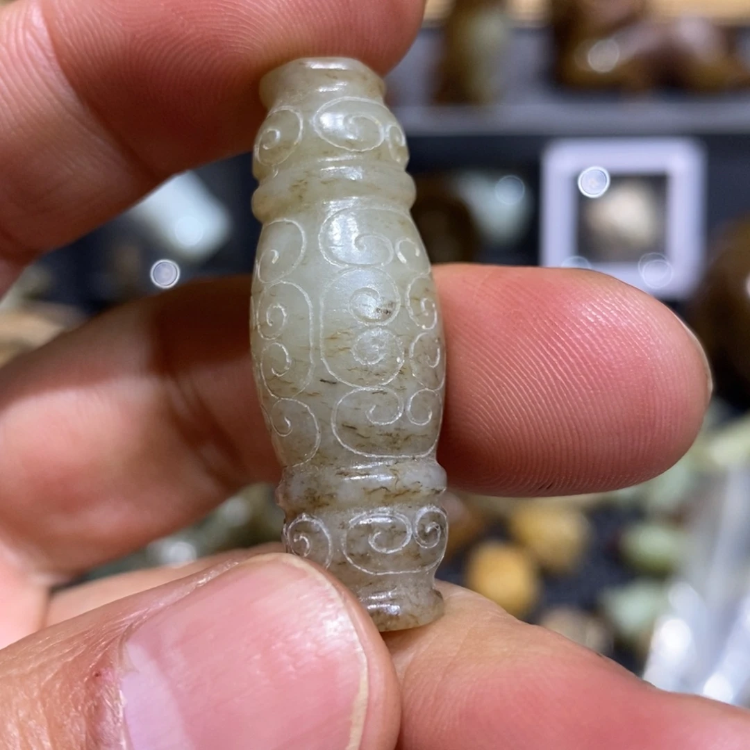 和田玉（糖玉）瓷片未镶嵌
