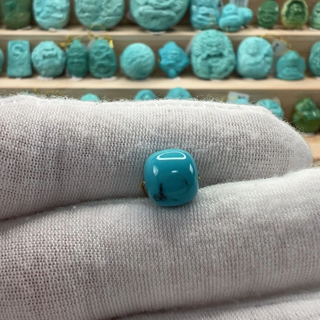 未镶嵌绿松石老型珠8.4x7.7mm