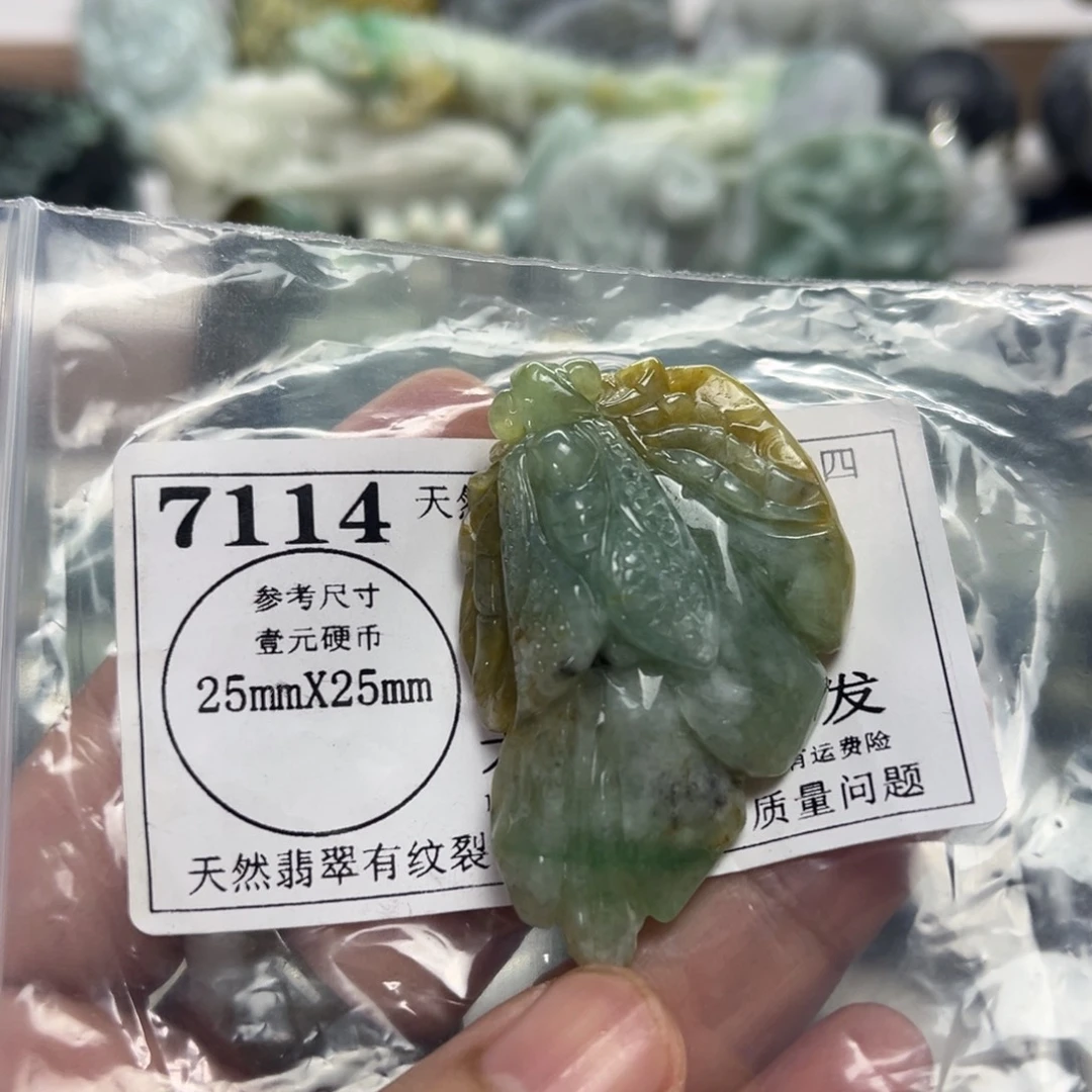 长***河颈饰未镶嵌翡翠7114