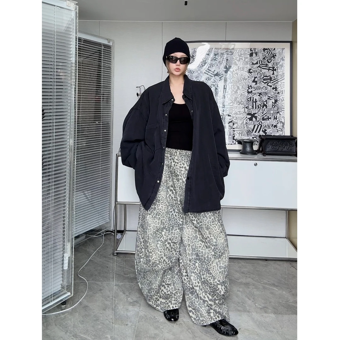 IAMCPLUS 2025AW 慵懒休闲衬衫式宽松棉服女