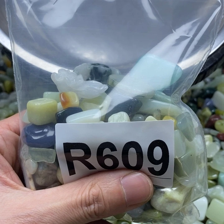 蛇纹石玉未镶嵌鱼缸石