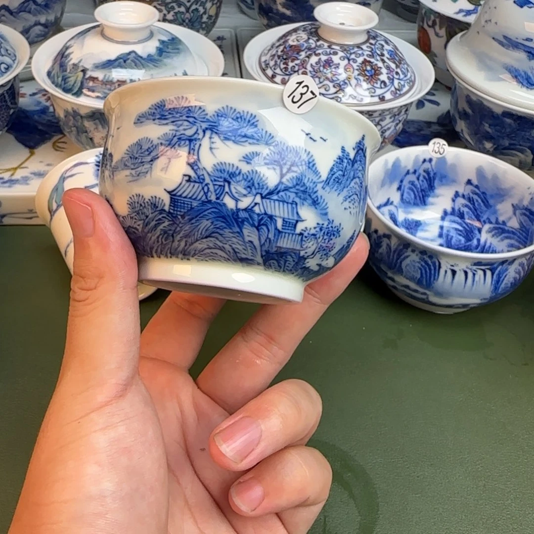 彦祖纯手工手绘茶具137