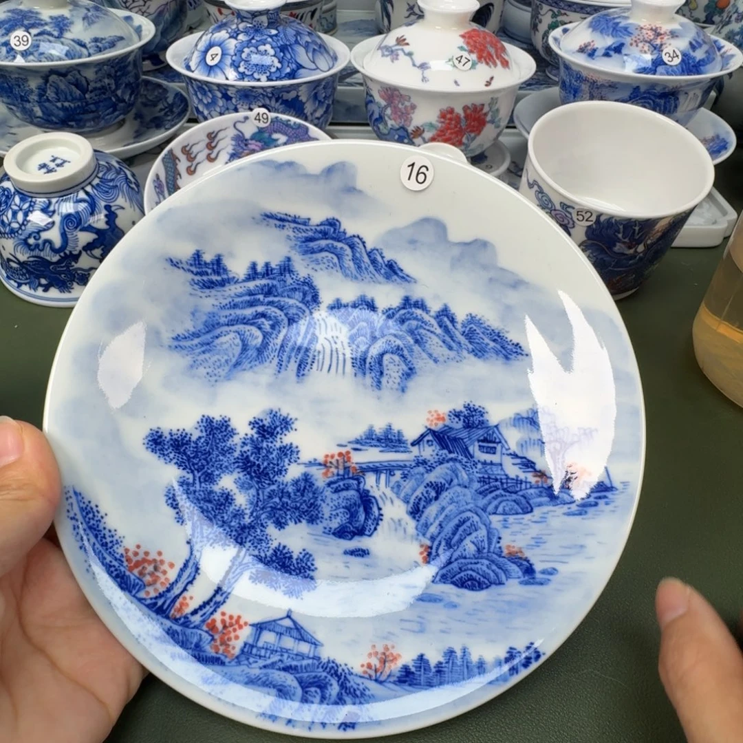 陶景德镇纯手工纯手绘茶具木木16