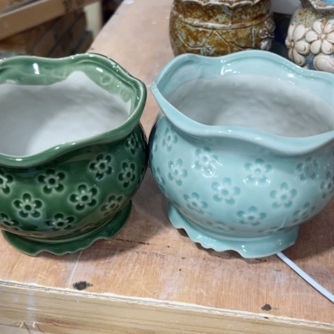 陶瓷新年快乐都是福利盆各位姐姐