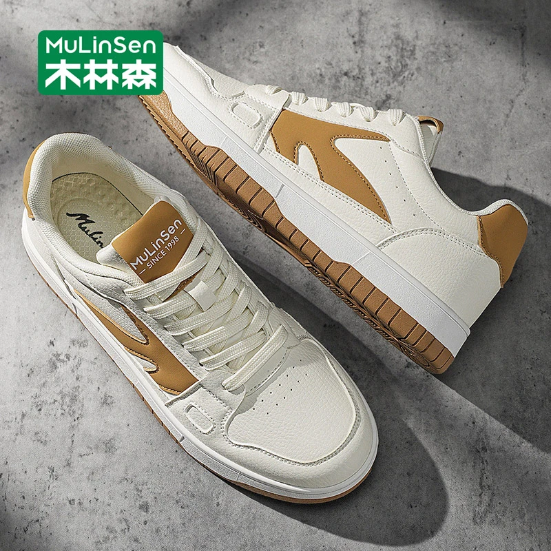 木林森鞋子男鞋2025新款秋季时尚百搭休闲板鞋软底运动工作通勤鞋