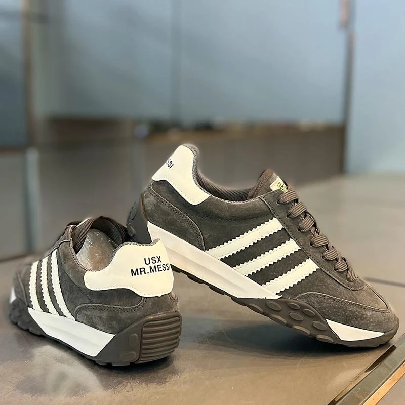 【香港DcSU&Shoes官方正品】男鞋2025早秋新款翻毛皮低帮软底阿甘