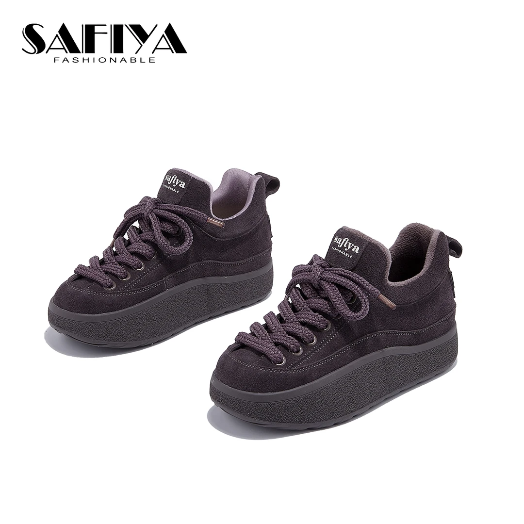 索菲娅Safiya2025冬季新款时尚百搭舒适保暖休闲女鞋SFD4112D20