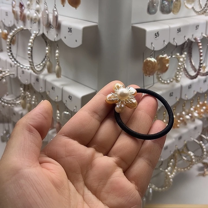 淡水珍珠发饰未镶嵌