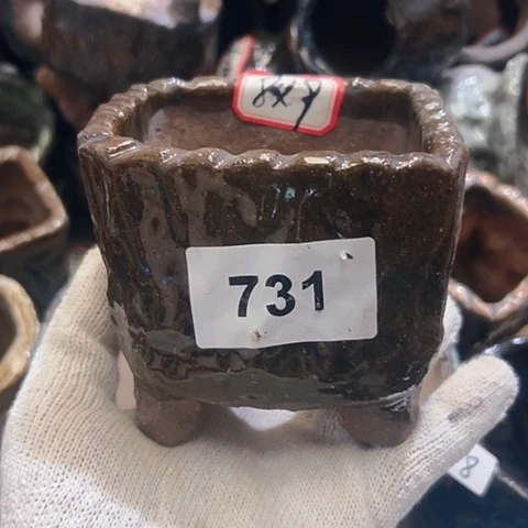 红陶粗陶花盆手工