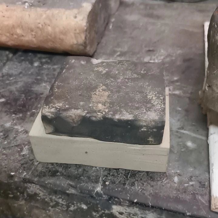 天启残砖老皮壳杯垫