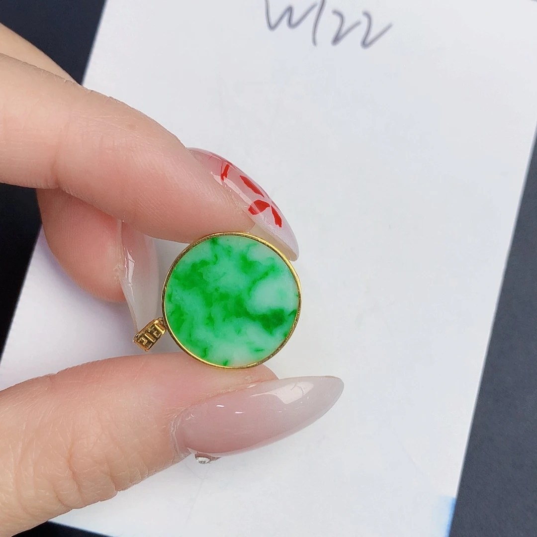 【闪购商品】翡翠颈饰18K金镶嵌0000000000