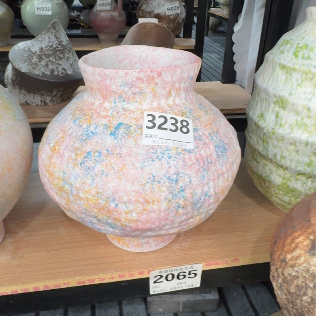 _***t摆件景德镇高温花瓶编码3238高30口14默认无孔