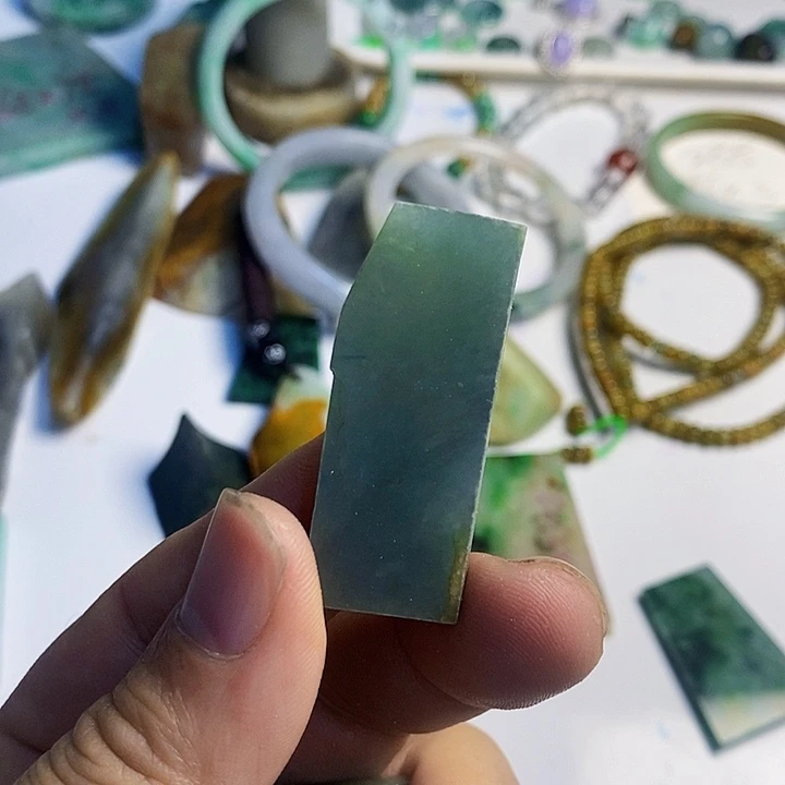 翡翠散珠天然翡翠A货挂件