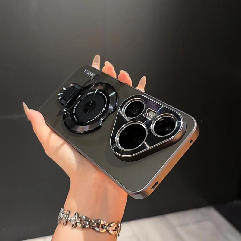 磁吸支架磨砂哑光电镀适用华为pura80/80pro+/ultra手机壳防摔