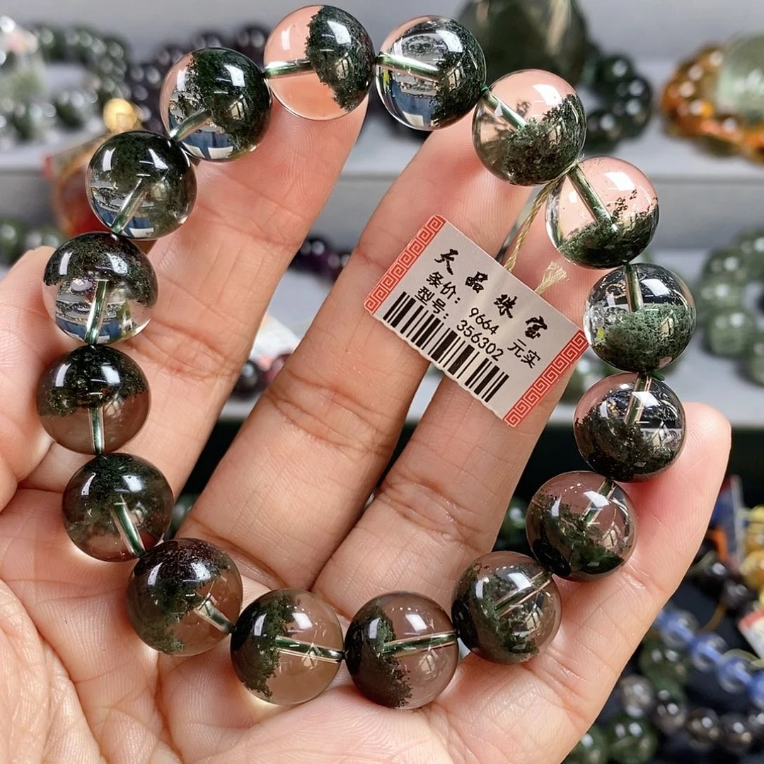 未镶嵌水晶手链绿幽灵手链356302