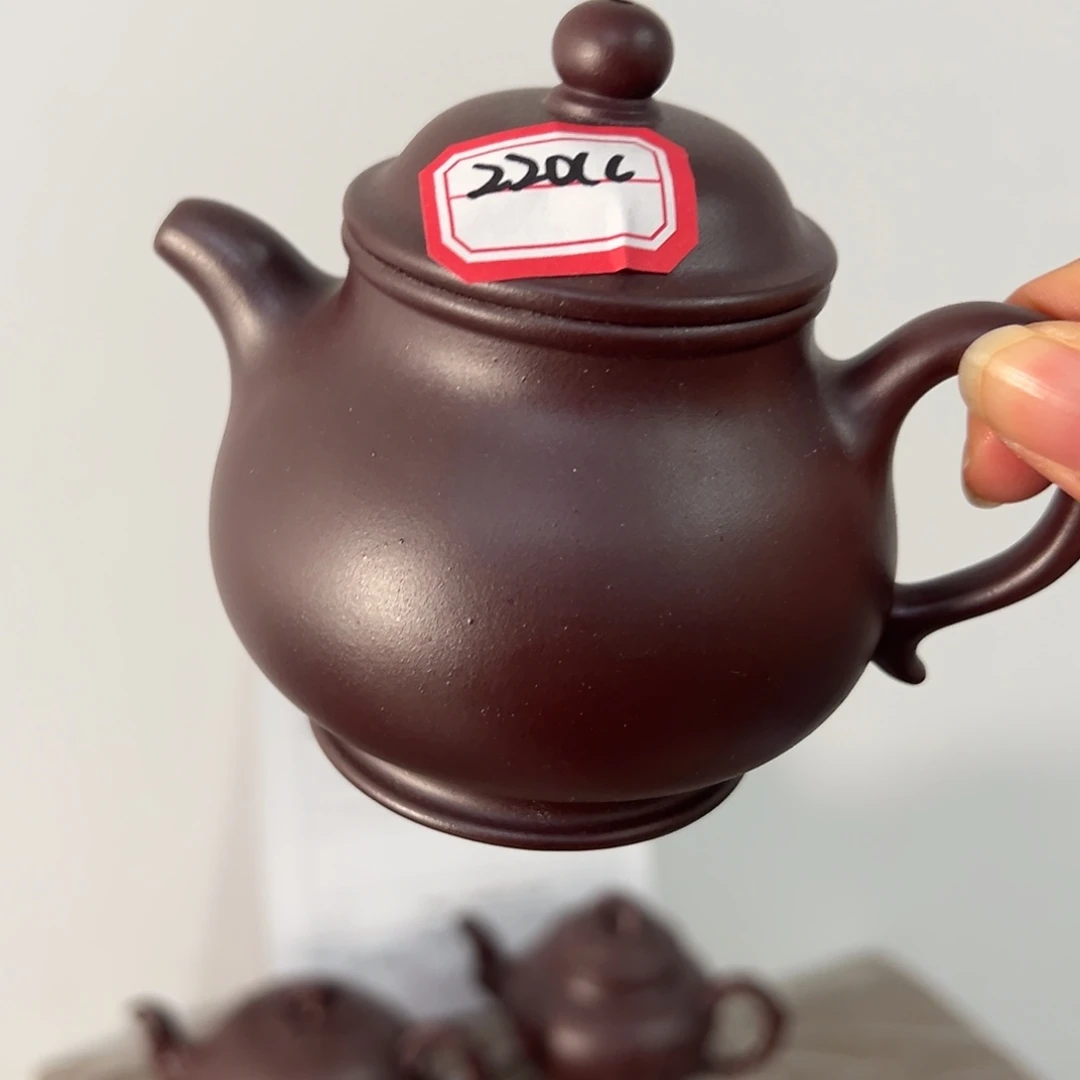 紫砂茶壶黄龙山原矿紫砂220