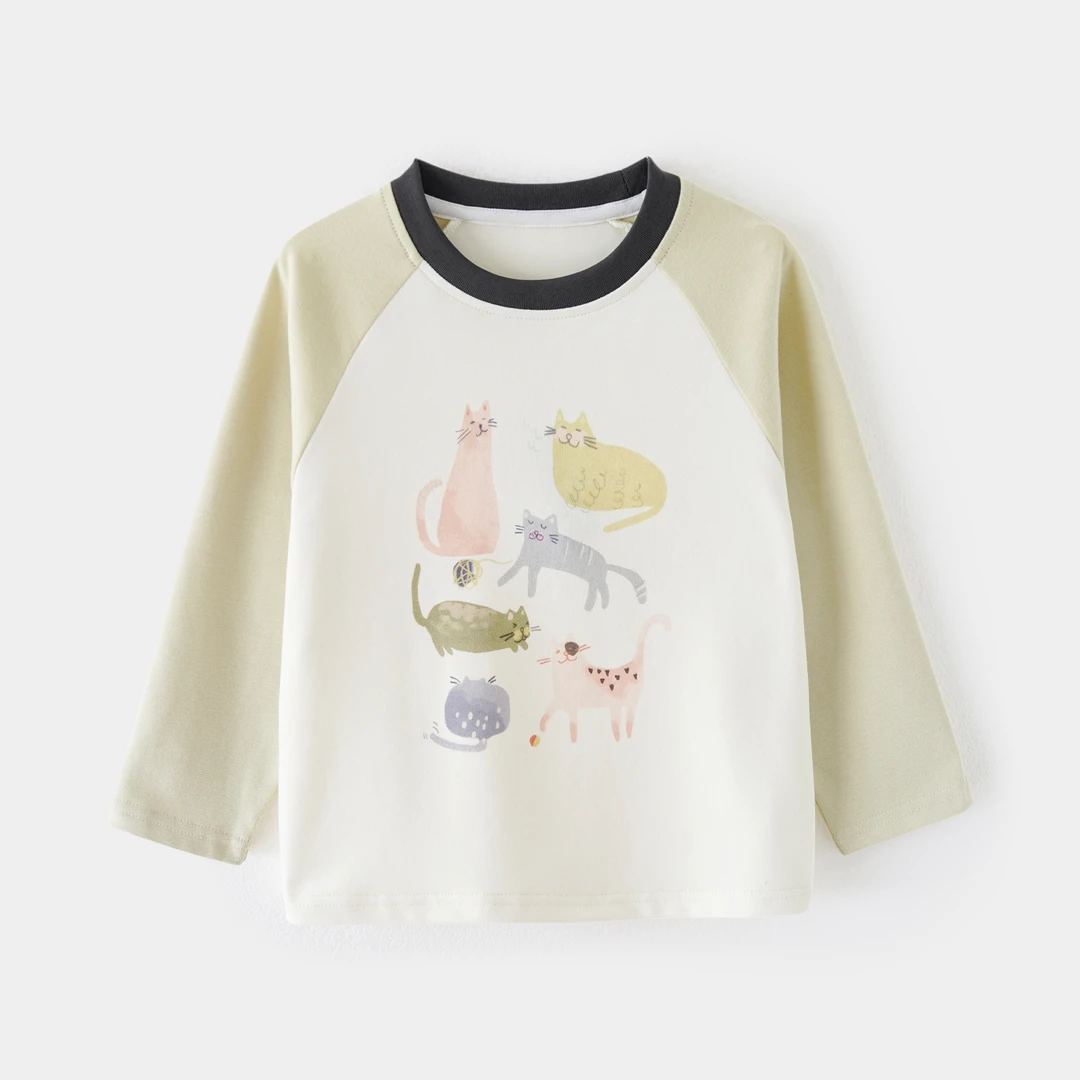 女童早秋上衣春秋洋气儿童长袖T恤宽松女中大童秋装T恤MYMQ1109