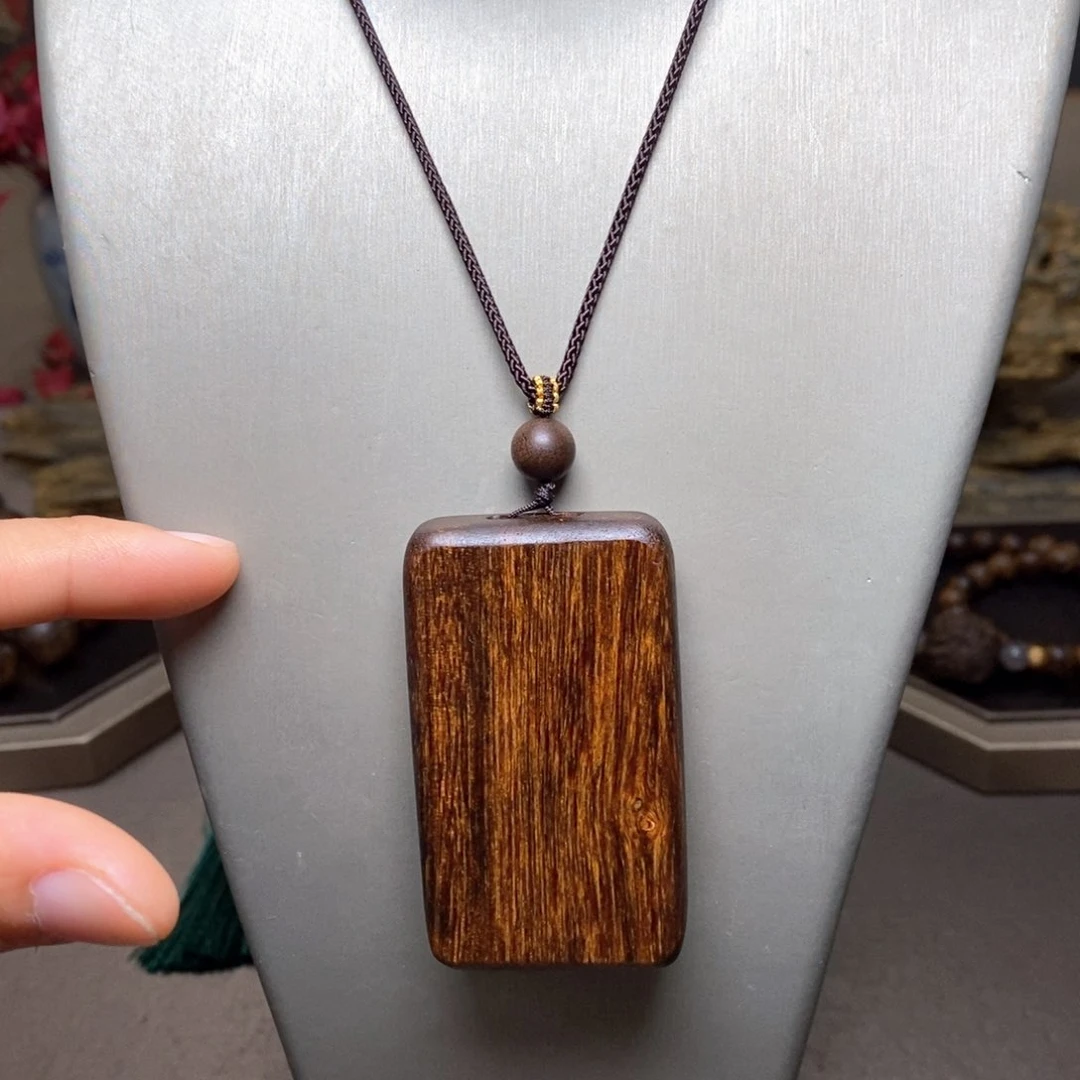 沉香木手串越南芽庄白棋楠金丝玉化吊坠