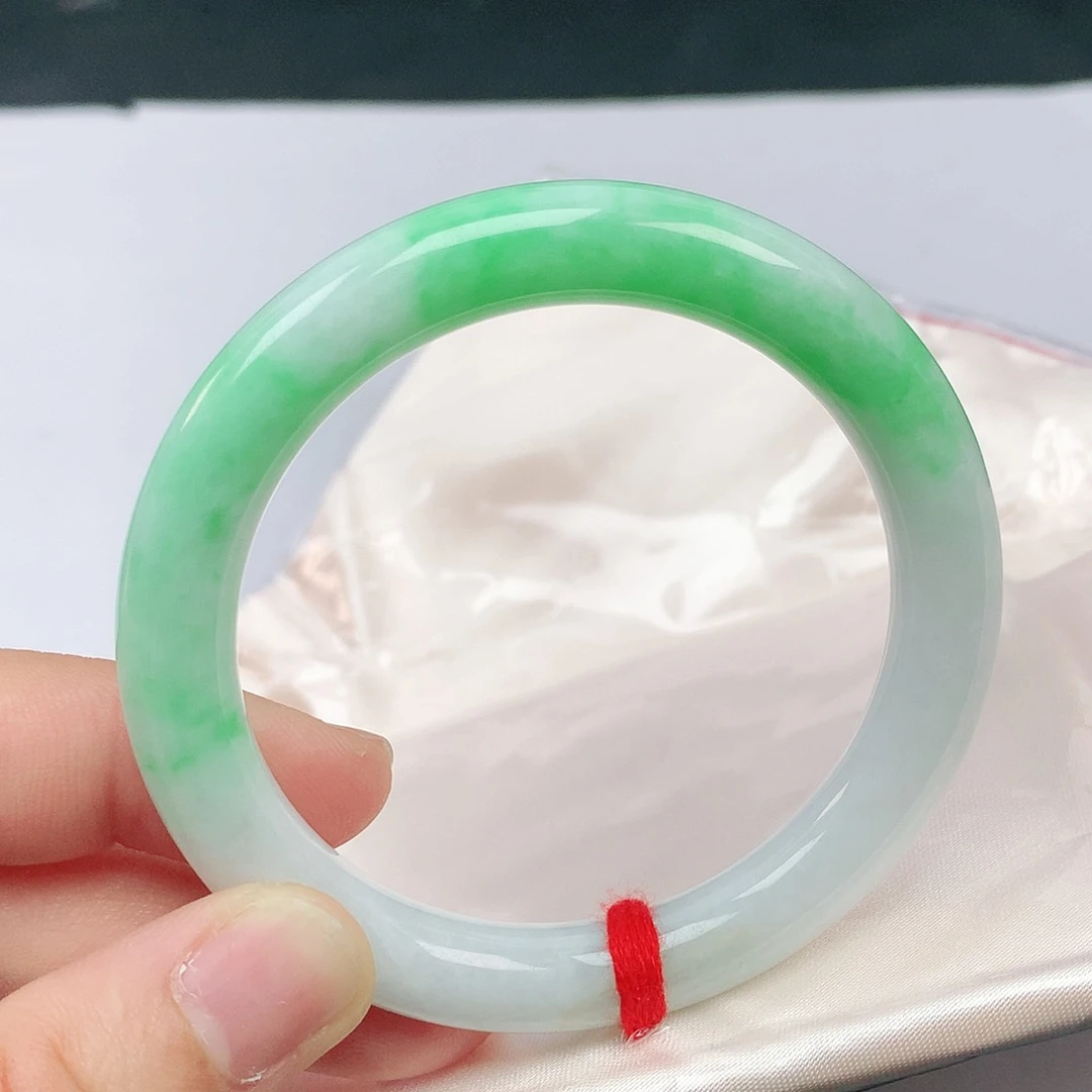 翡翠手镯未镶嵌52圈圆2662