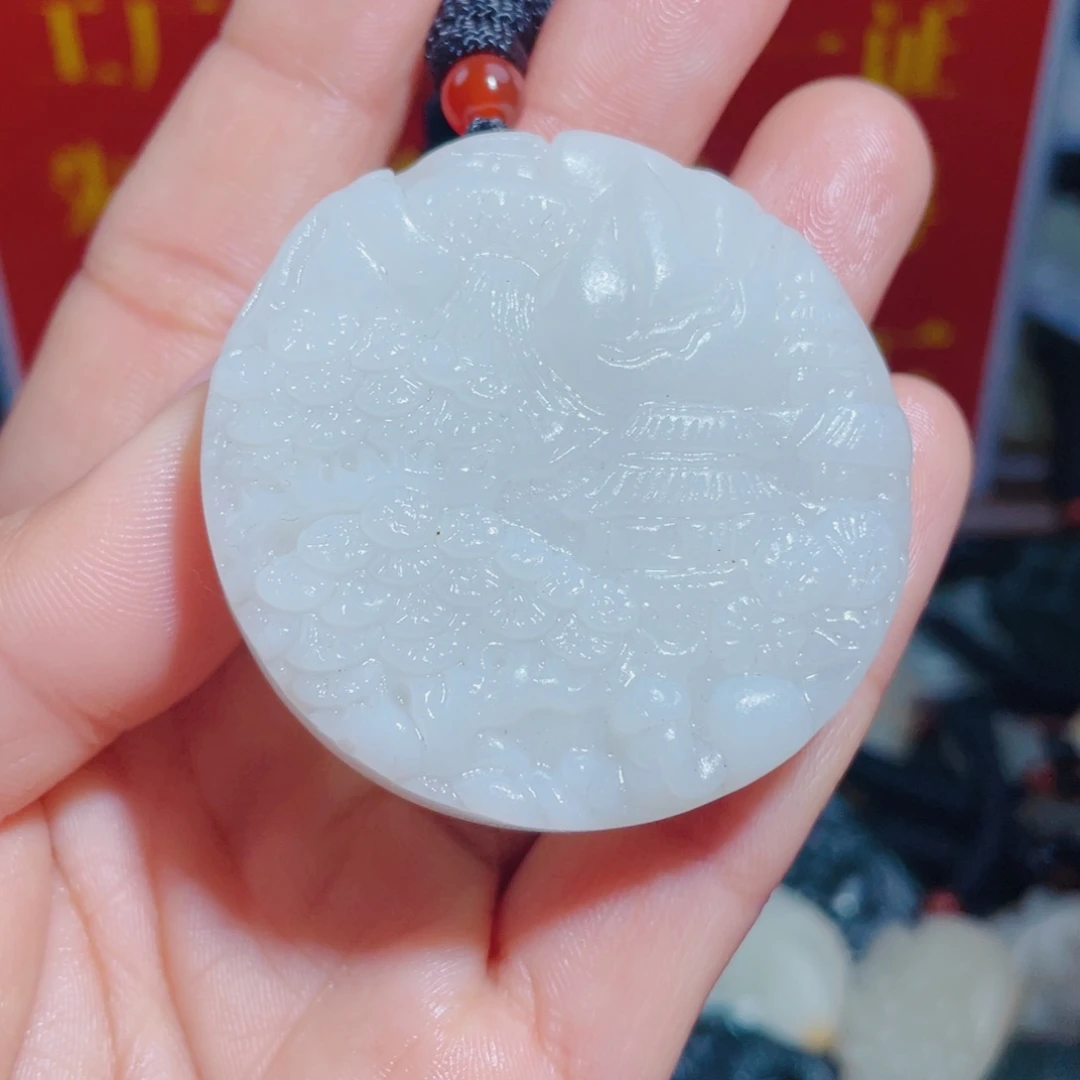 和田玉未镶嵌颈饰拍一发一