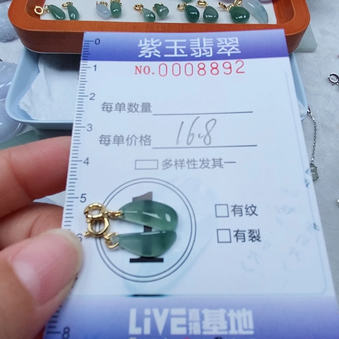 颈饰未镶嵌翡翠冰透随行