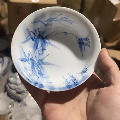 陶瓷4寸手绘碟一个