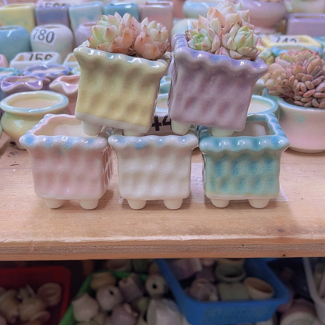 陶瓷花盆当场满12包邮