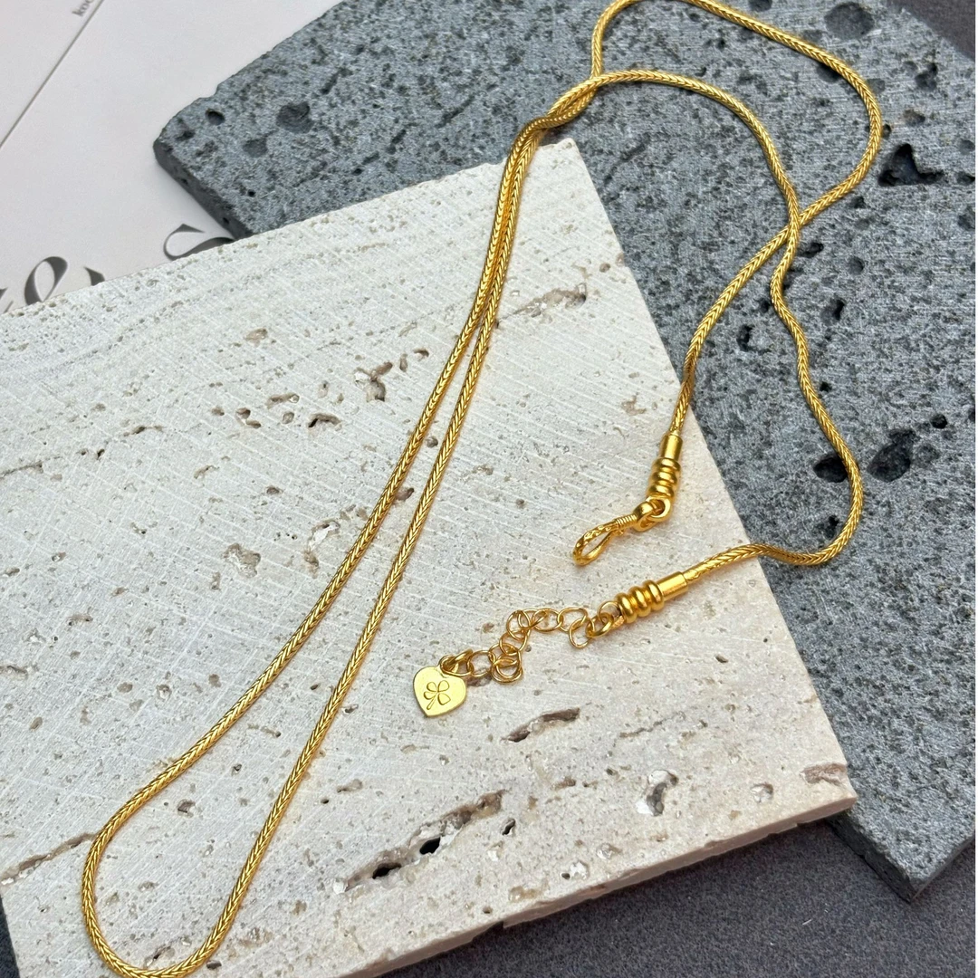 11987古法凤羽螺丝万能项链