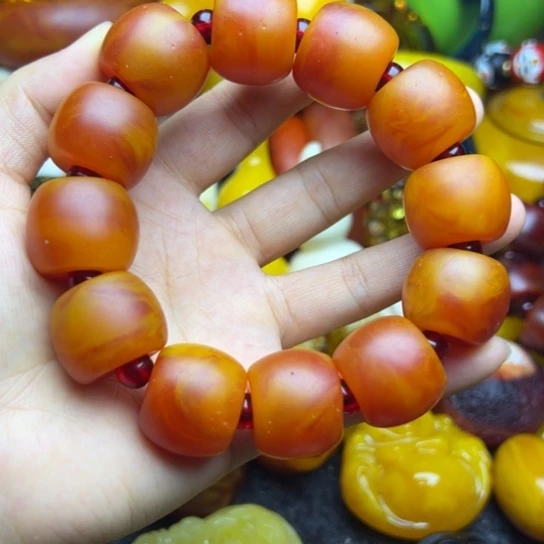 未镶嵌琥珀手链蜜蜡