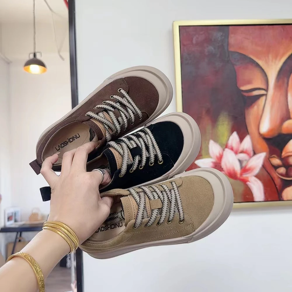 8868新款系带厚底舒适百搭软底休闲鞋