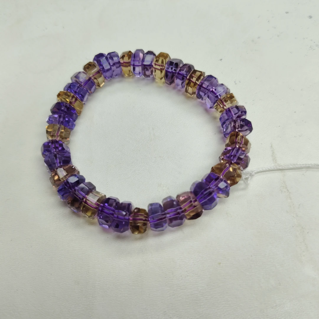天然紫黄晶手串定制