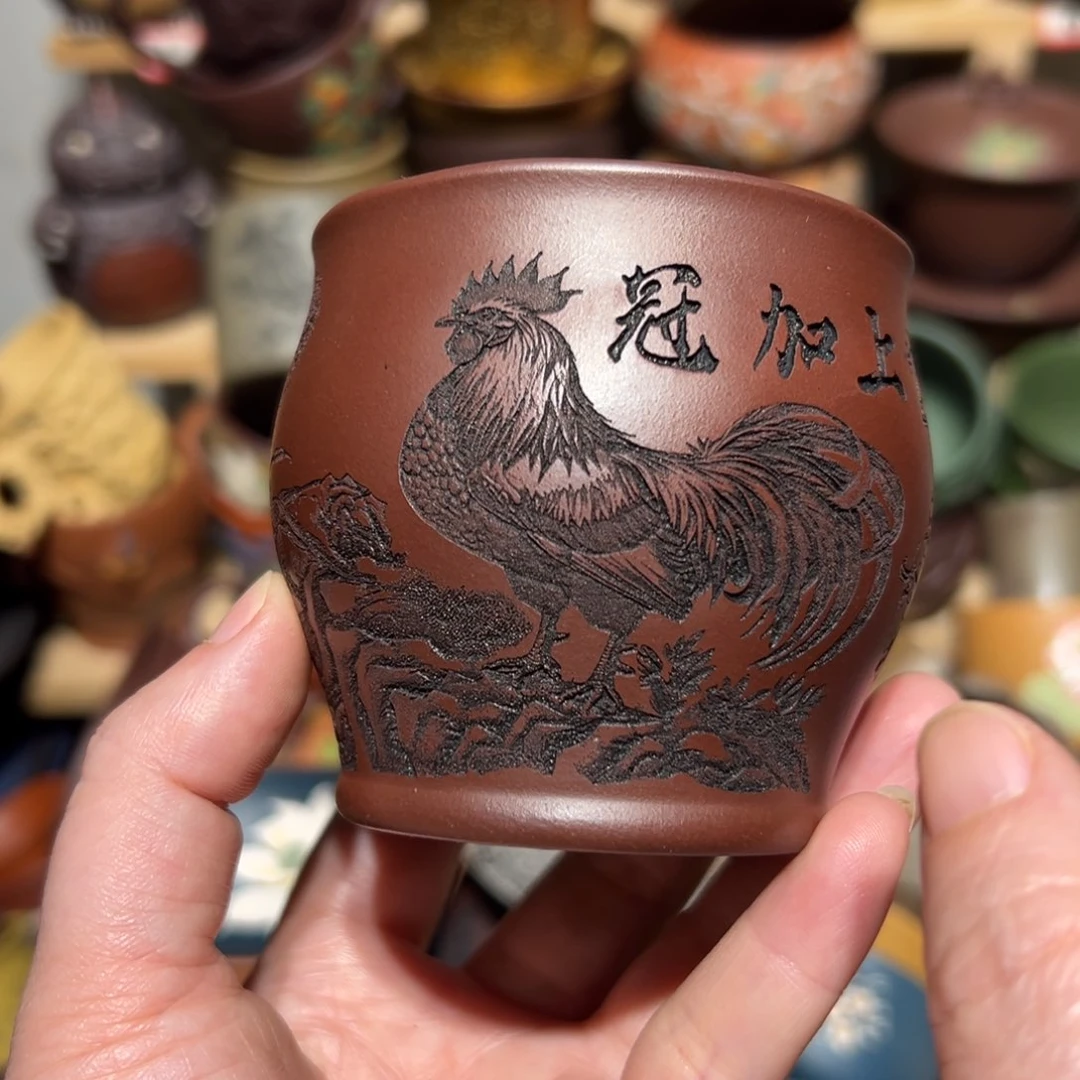 紫砂茶杯宜兴紫砂主人杯