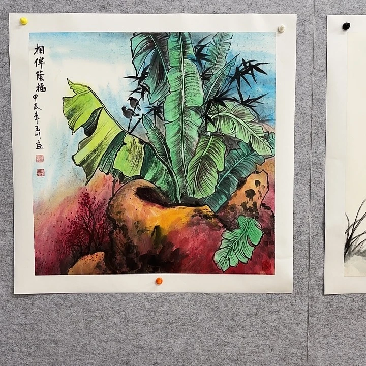 国画花鸟的翅膀和翅膀是
