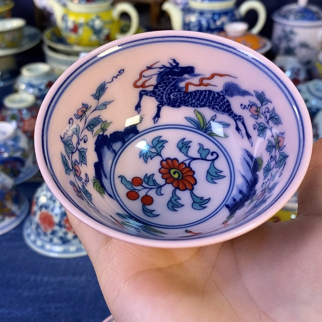 瓷片景德镇陶瓷茶杯1个