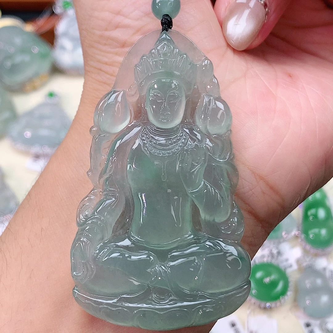 颈饰未镶嵌翡翠度母
