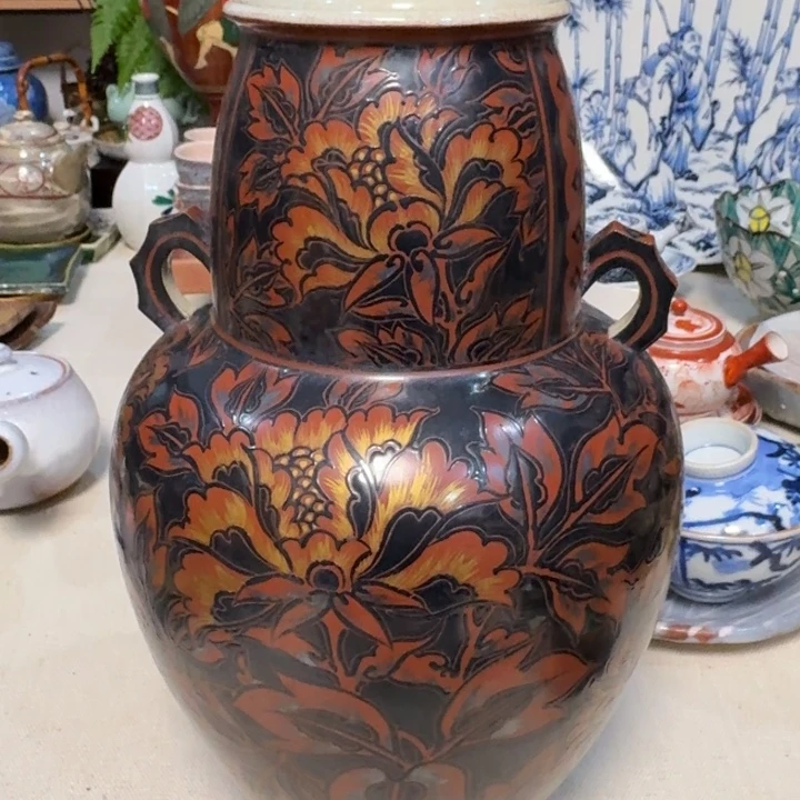 花器日式陶瓷一个